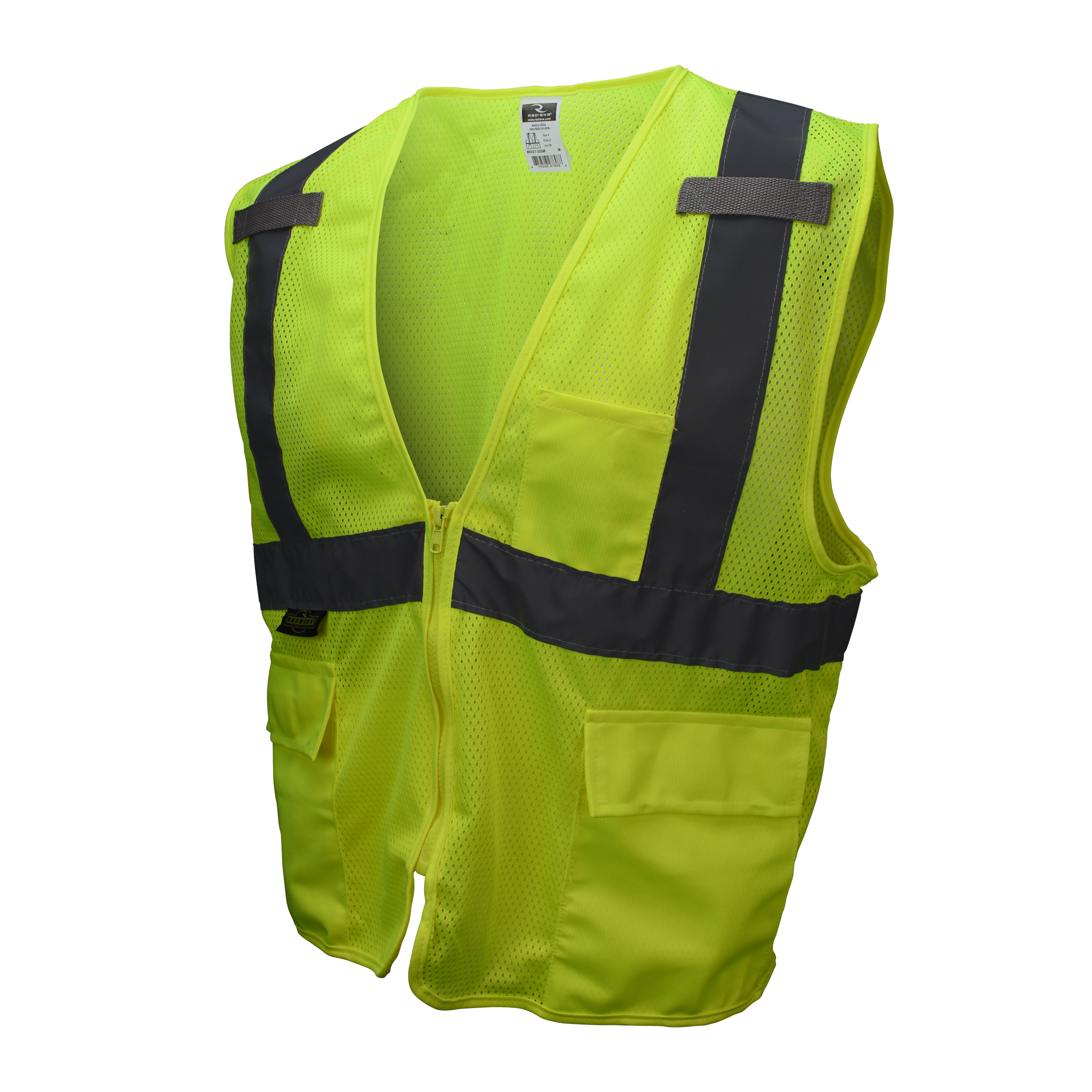 SV27 Multipurpose Surveyor Type R Class 2 Mesh Safety Vest - Green - Size 2X - Safety Vests